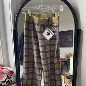Daydreamer Plaid Knit with Purple and Olive